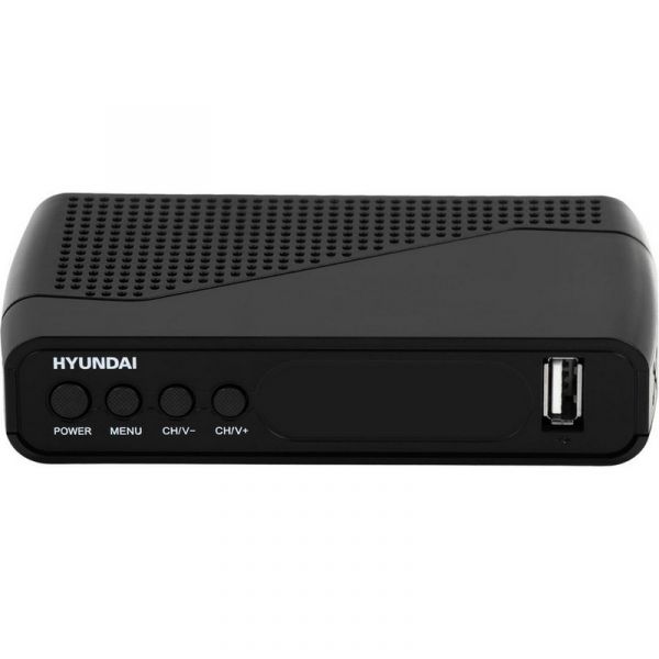 Ресивер DVB-T2 Hyundai H-DVB500 черный